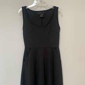 Kardashian Kollection Black Fit Flare Mini Dress